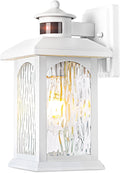 Sensor White Outdoor Lantern