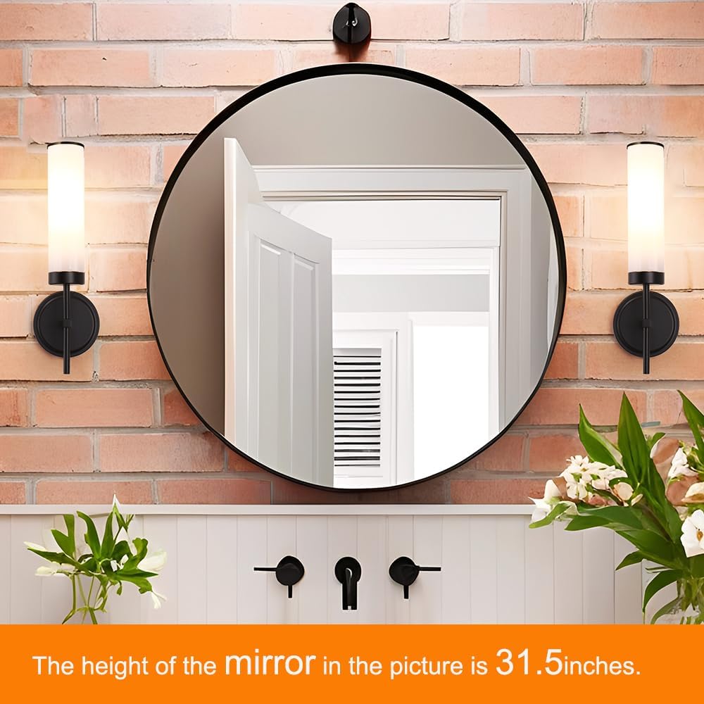 Black Glass Dual Wall Sconces