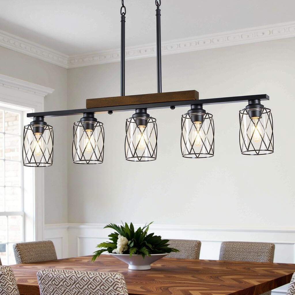 Farmhouse Linear Pendant Lamp