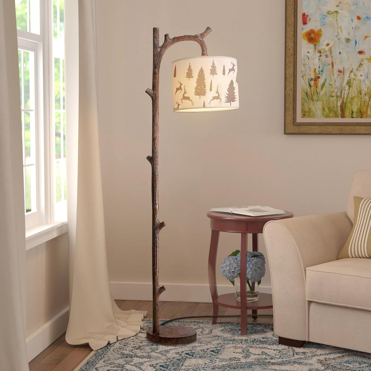 Rustic Farmhouse Floor Lamp