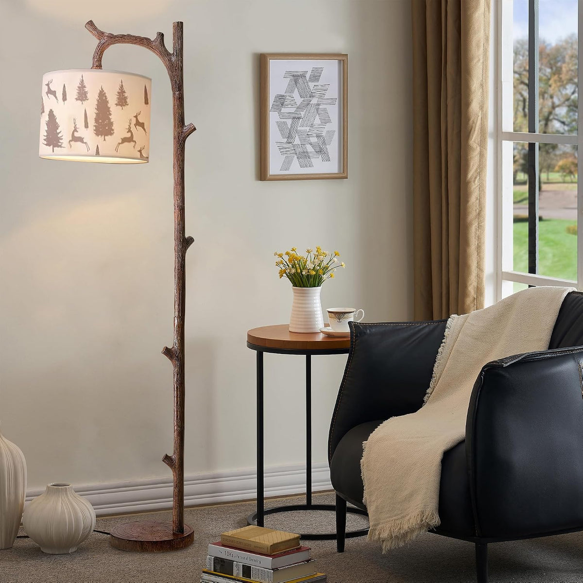 Rustic Farmhouse Floor Lamp