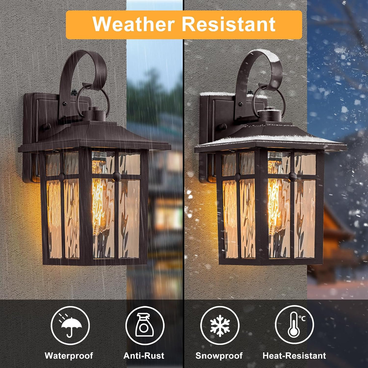 Bronze Dusk Dawn Wall Lights
