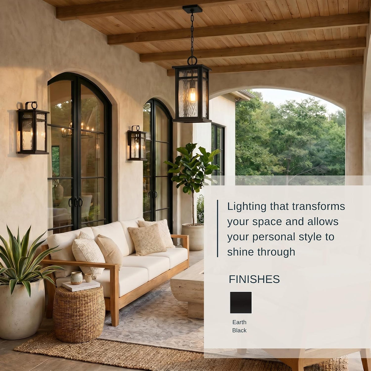 Black Coastal Wall Lantern
