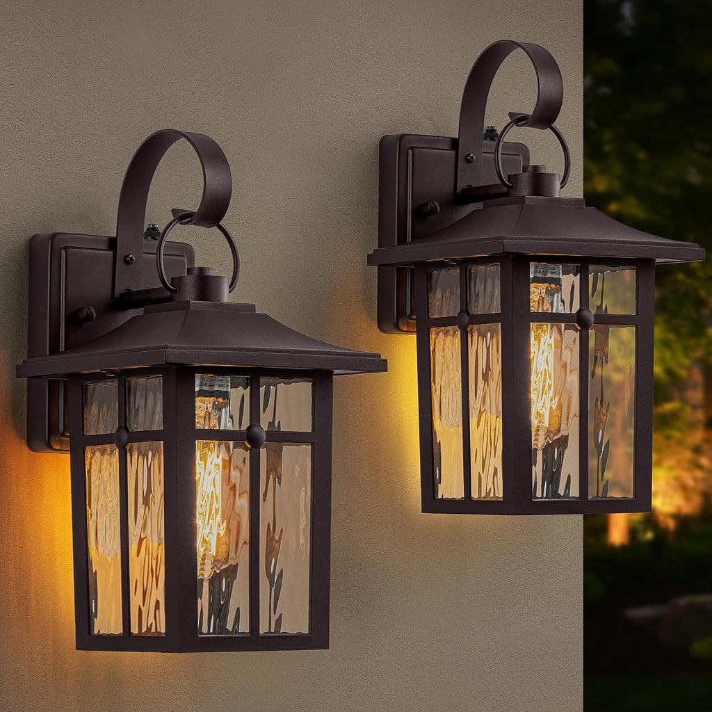 Bronze Dusk Dawn Wall Lights