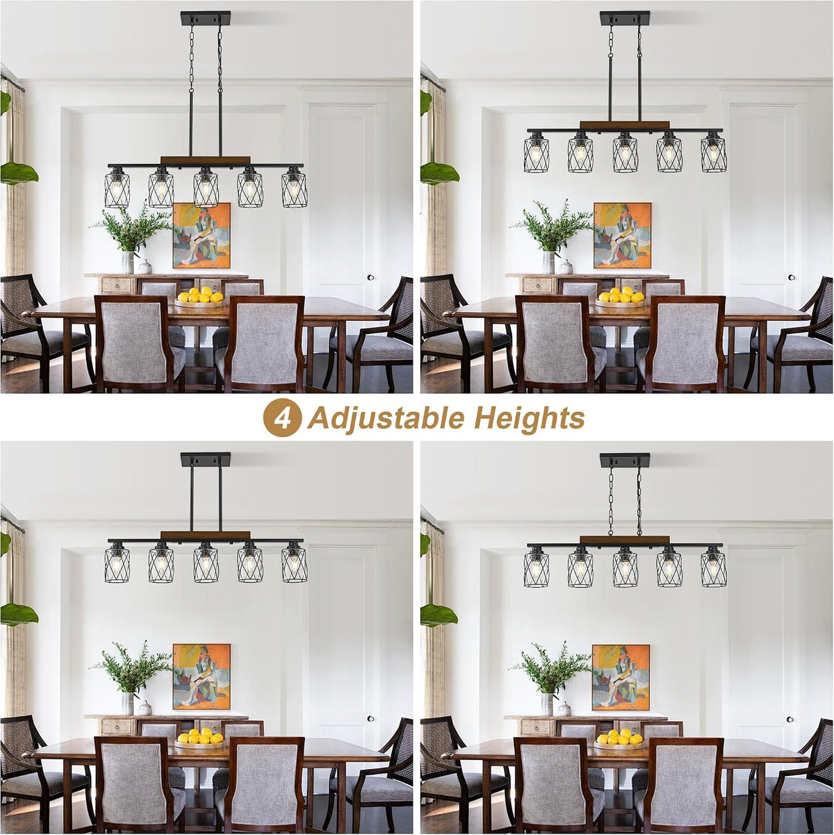 Farmhouse Linear Pendant Lamp