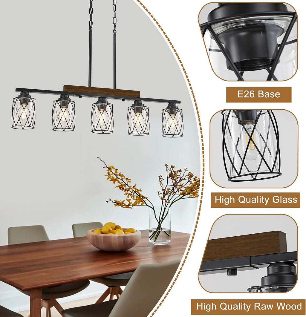 Farmhouse Linear Pendant Lamp