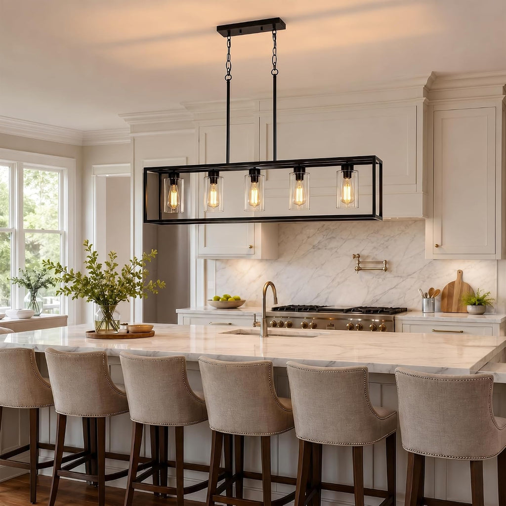 Five Light Linear Pendant Lamp