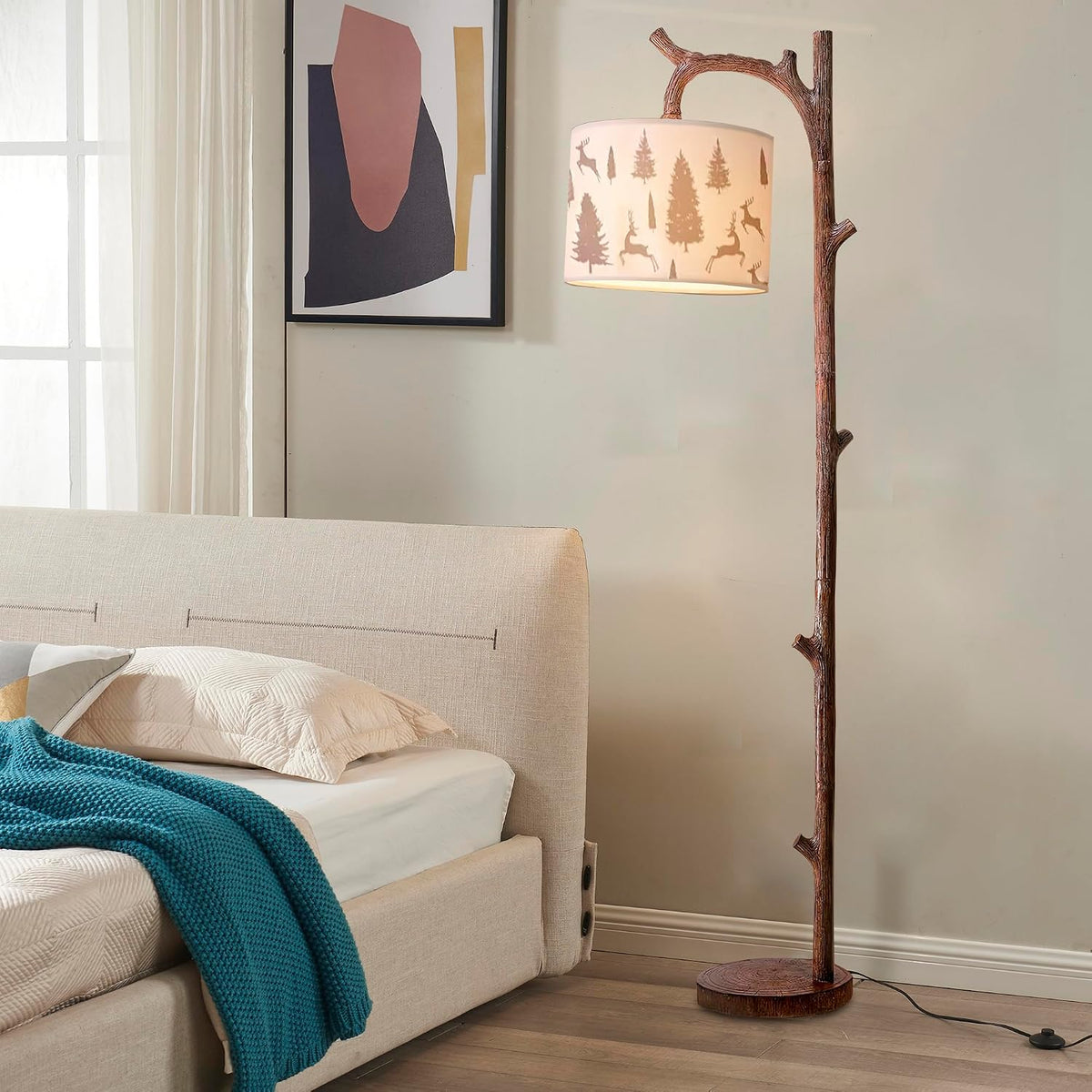 Rustic Farmhouse Floor Lamp